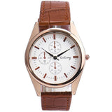 New Fashion Leather Watches Men Quartz Watch