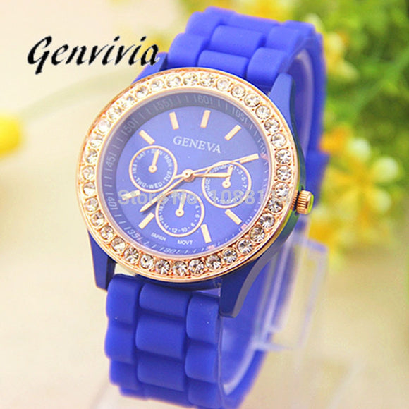 Smilelee silicone Quartz watch candy horloges montre enfant kids gold wrist watches women orologio montres reloj mujer fashions