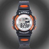 Waterproof Children Boys Digital LED Sports Watch Kids Alarm Date Watch Gift