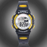 Waterproof Children Boys Digital LED Sports Watch Kids Alarm Date Watch Gift