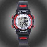 Waterproof Children Boys Digital LED Sports Watch Kids Alarm Date Watch Gift