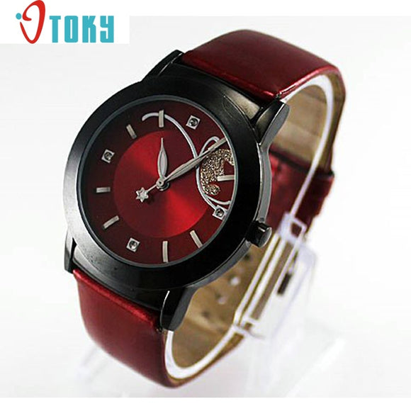 Design montres novel Fashion Girl Women Luxury Diamond Pretty Quartz Wrist Watch Red Dropshipping